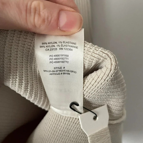 Aritzia Babaton Sculpt Knit Cami Dress Matte Pearl  NWT Size Large - Picture 10 of 10